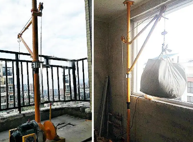 哪種裝修吊運機不受窗口大小的影響