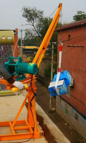 室外吊運機換新鋼絲繩后要先拉出來受力